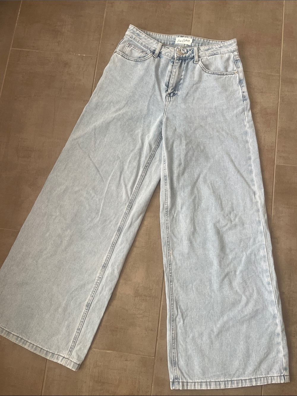 Easy clothes Light Wash Wide-Leg Jeans - Women's Flare & Wide Leg
